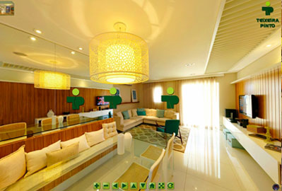 Tour Virtual do prédio Cyan da construtora Teixeira Pinto